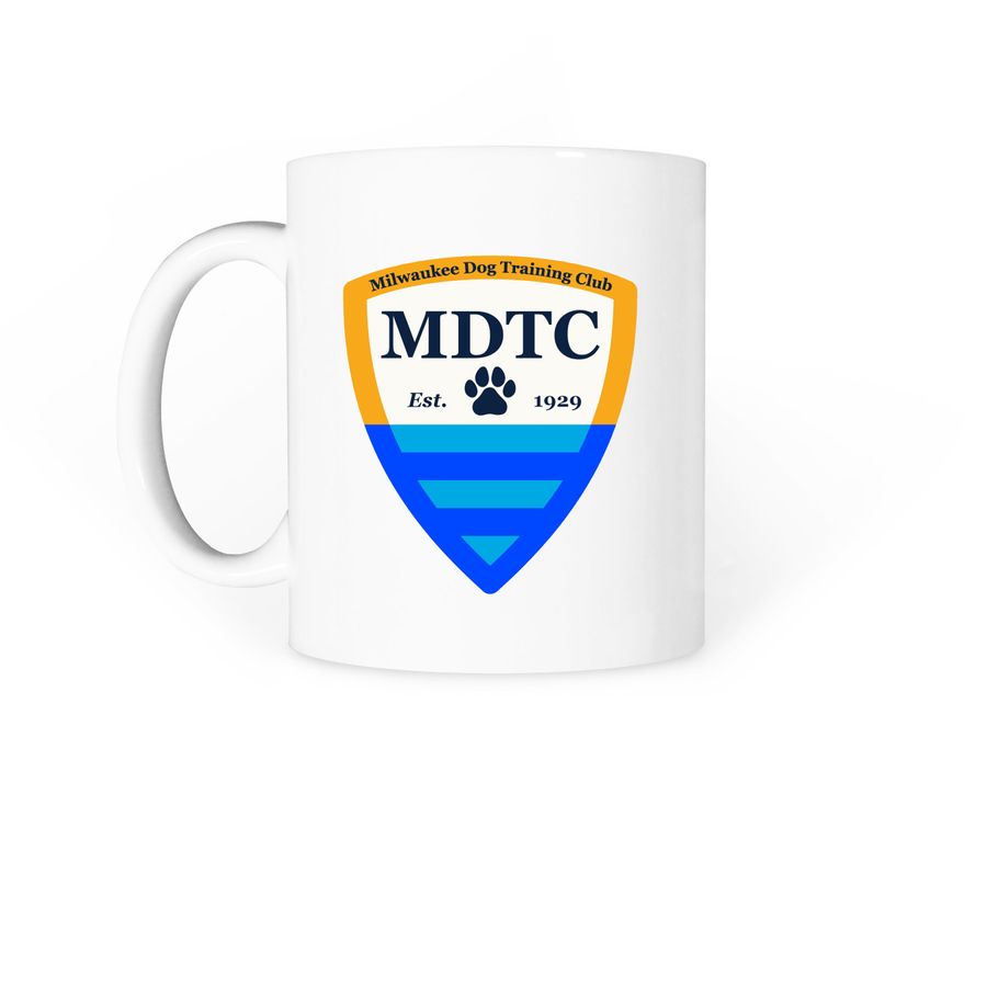 MDTC Logo Mug, a White Coffee Mug (back-view)