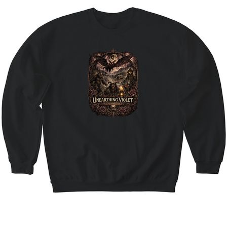 Cryptids, a Black Softstyle Crewneck Sweatshirt