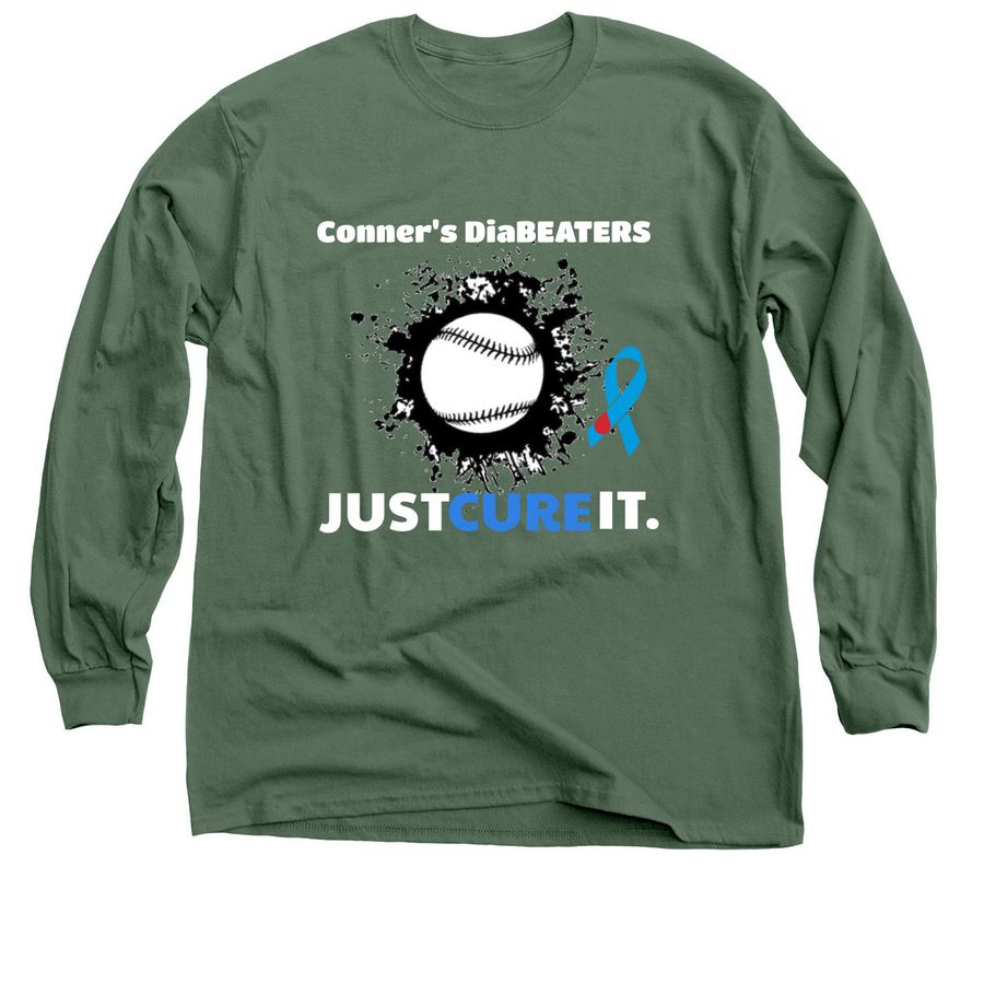2026 Conners Diabeaters, a Military Green Classic Long Sleeve Tee