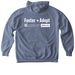 Wear Blue + raise aWEARness, a Blue Jean Comfort Colors Pullover Hoodie (back-view)
