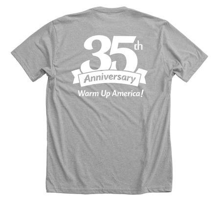 35th anniversary- White, a Athletic Heather Premium Unisex Tee