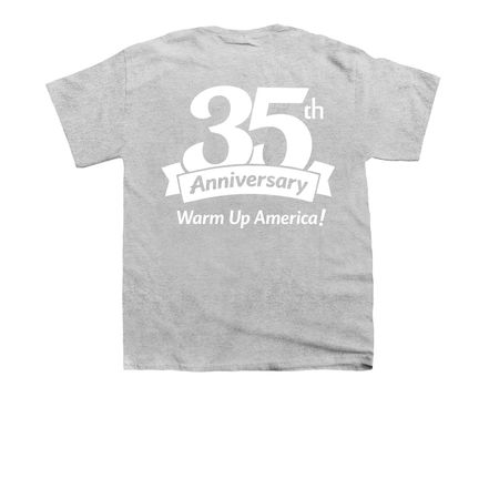 35th anniversary- White, a Sport Grey Youth Unisex Tee