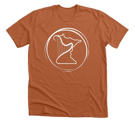 Apparel, a Heather Autumn Premium Unisex Tee