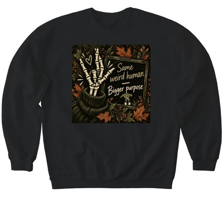 Still weird, a Black Softstyle Crewneck Sweatshirt
