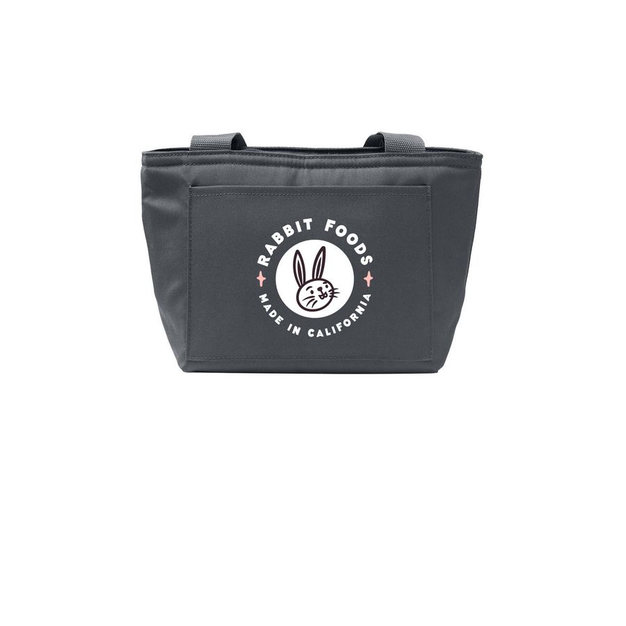 Bunny Lunch Tote, a Grey Steel Insulated Lunch Tote