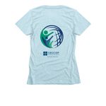 GBS|CIDP Awareness Month - May 2026, a Ice Blue Women's Slim Fit Tee (back-view)