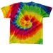 Tie Dye "Love Your Neighbor" Tees, a Moondance Youth Tie Dye Tee (back-view)