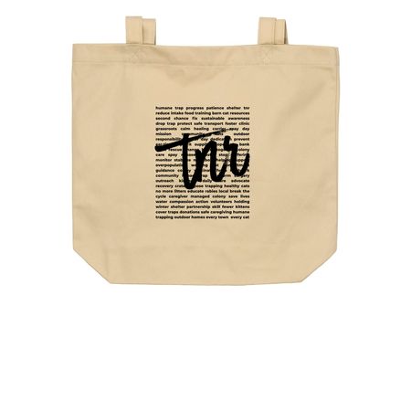 tnr word cloud, a Oyster Organic Cotton Tote Bag