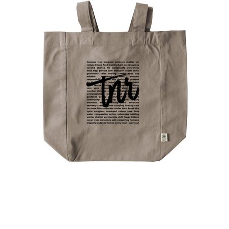 tnr word cloud, a Pumice Recycled Cotton Tote Bag