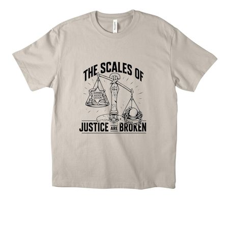 Scales of Justice, a Dust Unisex Heavyweight Tee