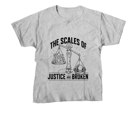 Scales of Justice, a Sport Grey Youth Unisex Tee