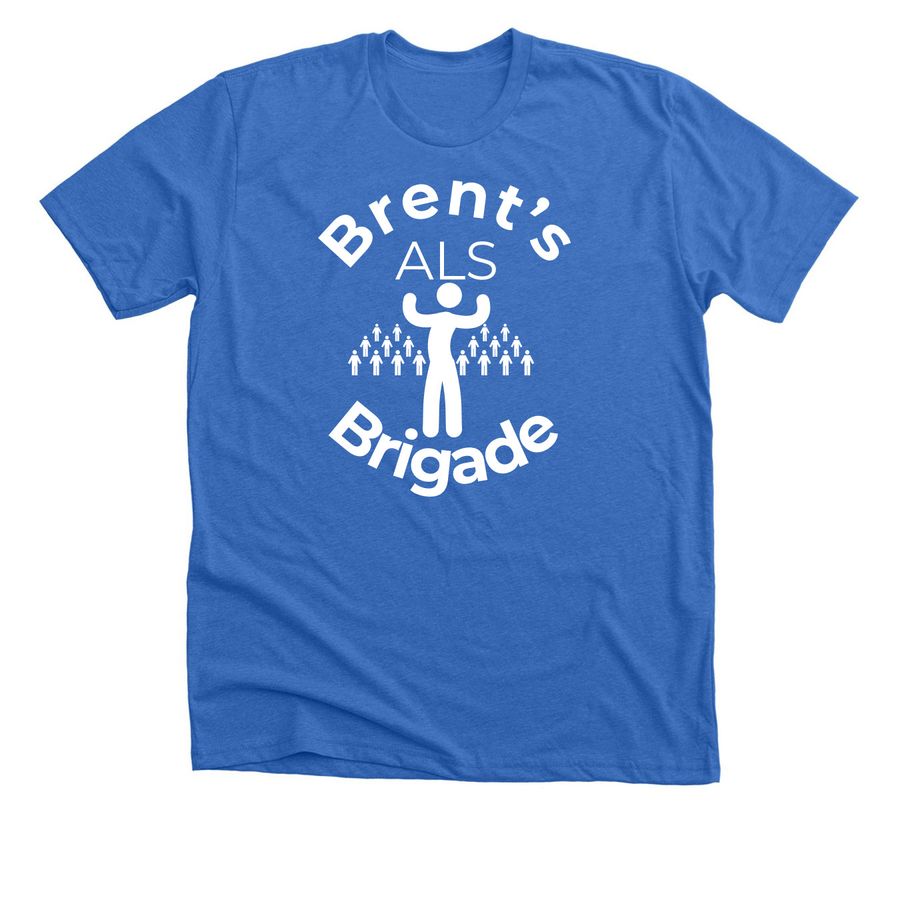 Brent?s ALS Brigade Shirt Campaign!, a Heather True Royal Premium Unisex Tee