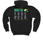 Bucket List 2026, a Black Youth Pullover Hoodie (back-view)