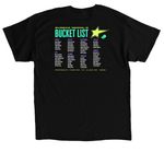 Bucket List 2026, a Black Classic Unisex Tee (back-view)