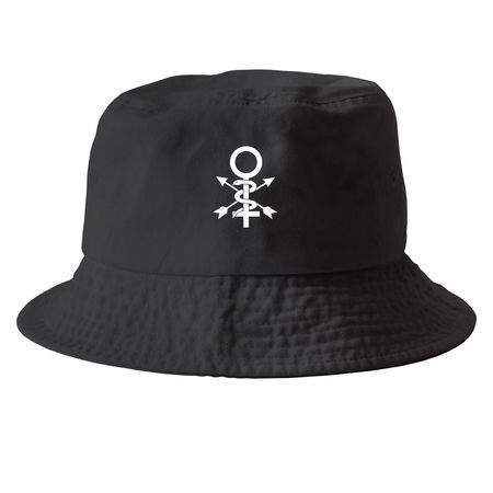 Women in Athletic Training, a Black Printed Bucket Hat