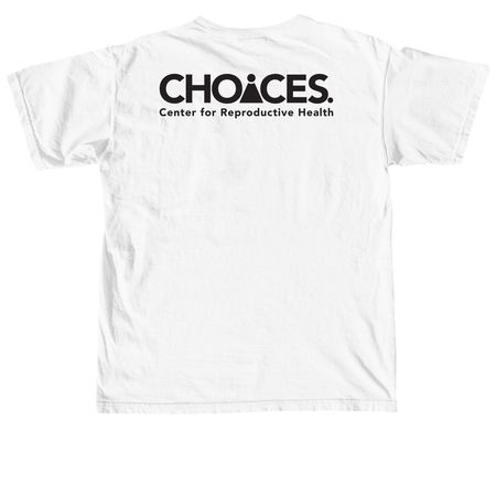Bass Pro Abortion, a White Comfort Colors Unisex Tee (back-view)
