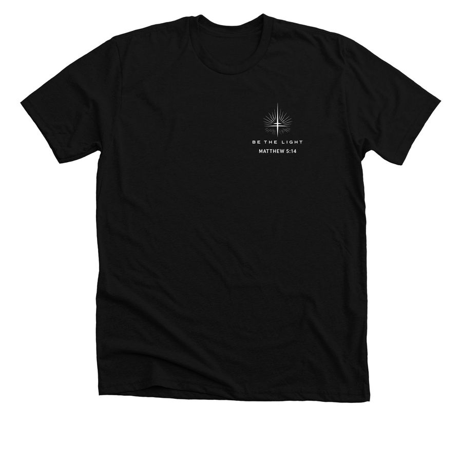 DC Swag Fundraiser: Be the Light, a Solid Black Blend Premium Unisex Tee
