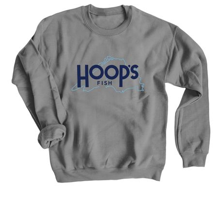 Crewneck Sweatshirt, a Charcoal Crewneck Sweatshirt