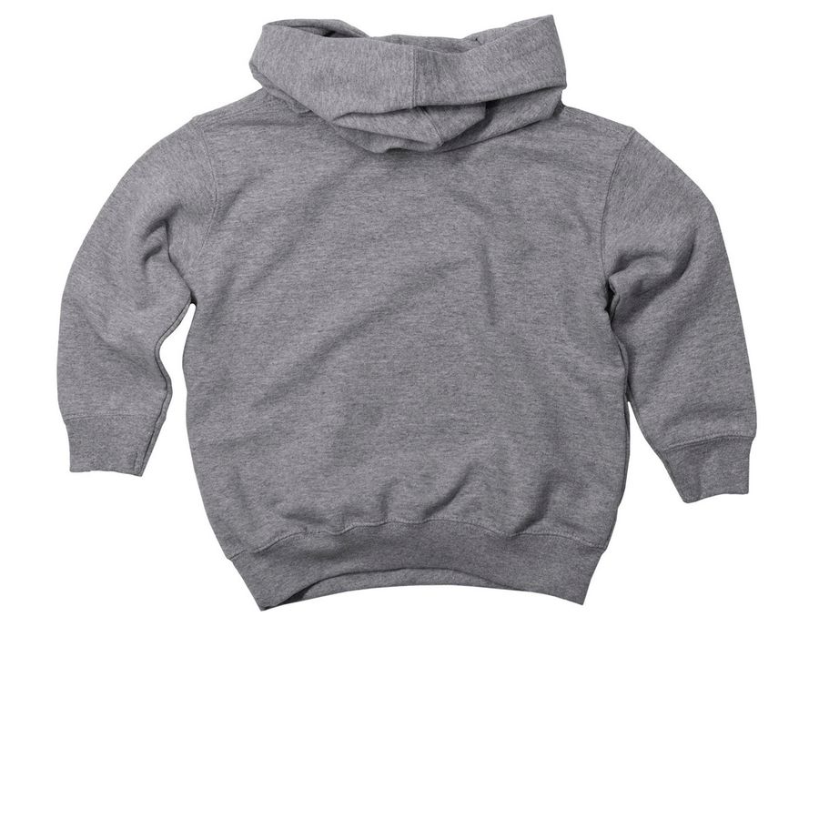 Toddler Swag Design #1, a Granite Heather Toddler Pullover Hoodie (back-view)