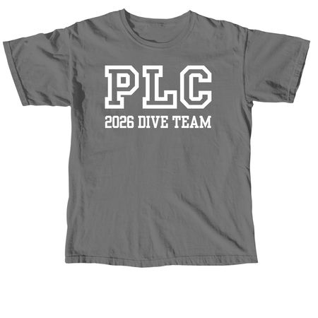PLC Dive Team 2026, a Grey Comfort Colors Unisex Tee