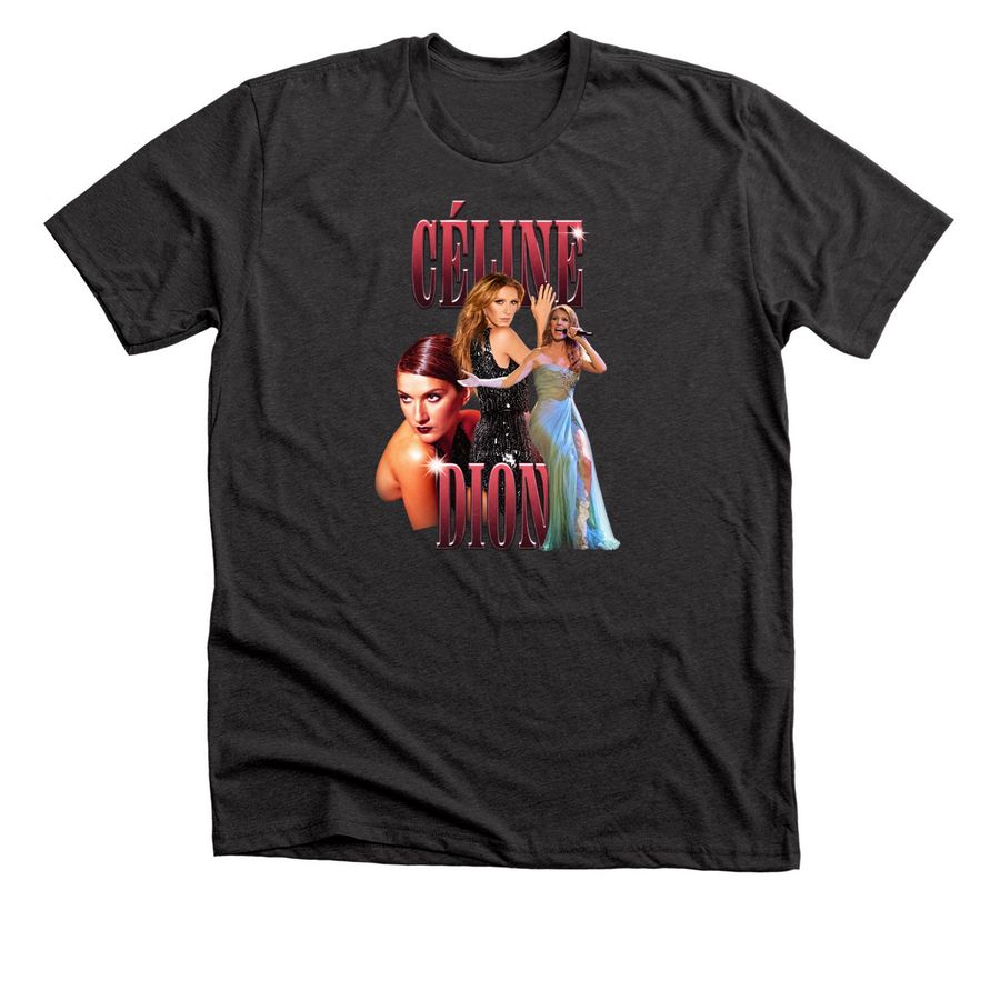Celine Dion Paris Concert Merch, a Dark Grey Heather Premium Unisex Tee