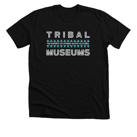 Tribal Museums, a Solid Black Blend Premium Unisex Tee