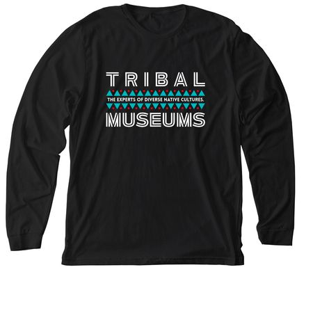 Tribal Museums, a Solid Black Blend Premium Long Sleeve Tee