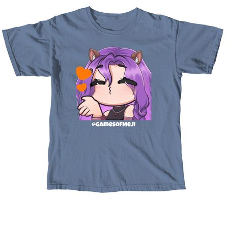 Kissy Face, a Blue Jean Comfort Colors Unisex Tee