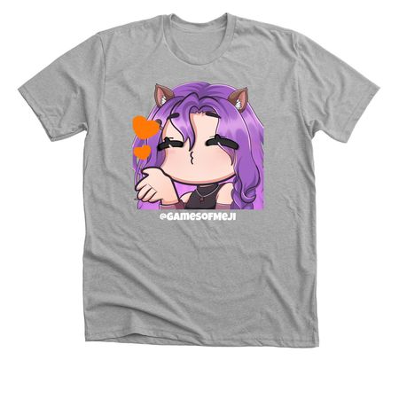 Kissy Face, a Athletic Heather Premium Unisex Tee