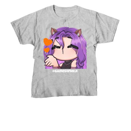 Kissy Face, a Sport Grey Youth Unisex Tee