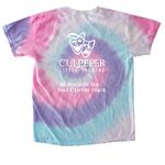 Cpep Pride, a Unicorn Classic Tie Dye Tee (back-view)