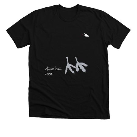 Coot, a Solid Black Blend Premium Unisex Tee