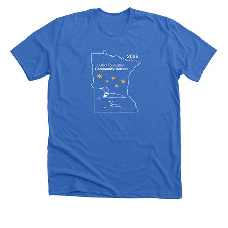2026 Community Retreat T-shirt, a Heather True Royal Premium Unisex Tee