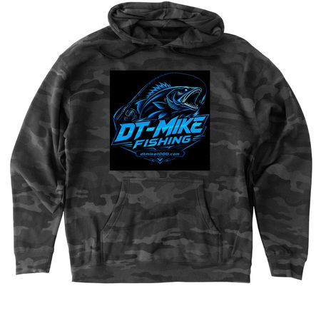 Merch, a Black Camo Heavyweight Camo Pullover Hoodie