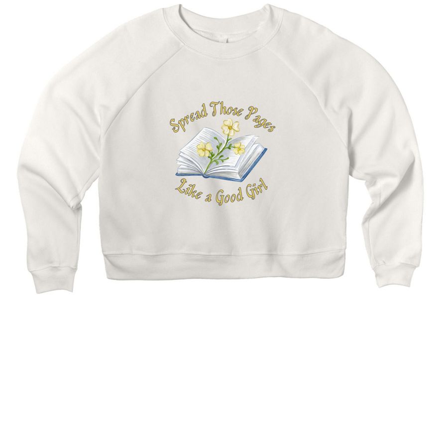 Like a Good Girl, a Vintage White Women's Premium Cropped Raglan Sweatshirt