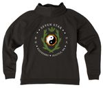 45th Anniversary Crest - sweatshirts, a Deep Black Allmade Women?s Organic CVC Zip-Up Hoodie (back-view)