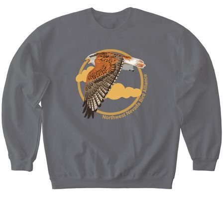 NNBA Ferruginous Hawk Shirts, a Charcoal Softstyle Crewneck Sweatshirt