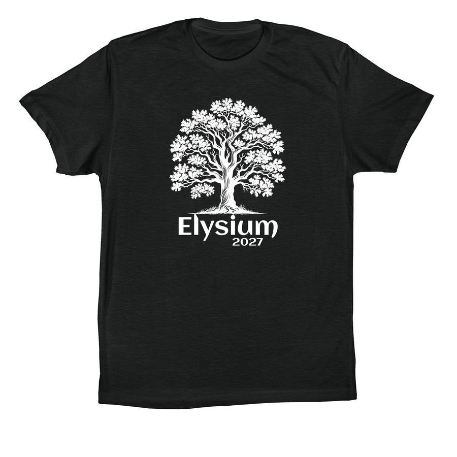Elysium 2027, a Vintage Black Premium Cotton Tee