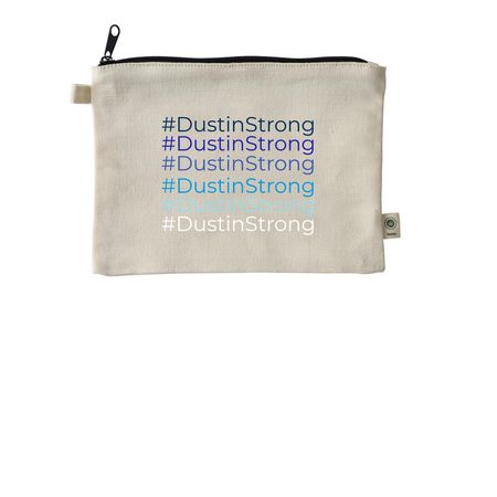 Funds for Dustin, a Natural 9"x7" Hemp Blend Pouch
