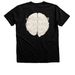 Dark colored with design on back.&nbsp;, a Black Heather Premium Unisex Tee (back-view)