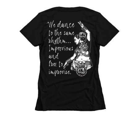 Bravo Belly Dance | Special Edition Logo, a Black Women's Slim Fit Tee