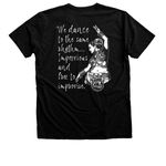 Bravo Belly Dance | Special Edition Logo, a Black Heather Premium Unisex Tee (back-view)