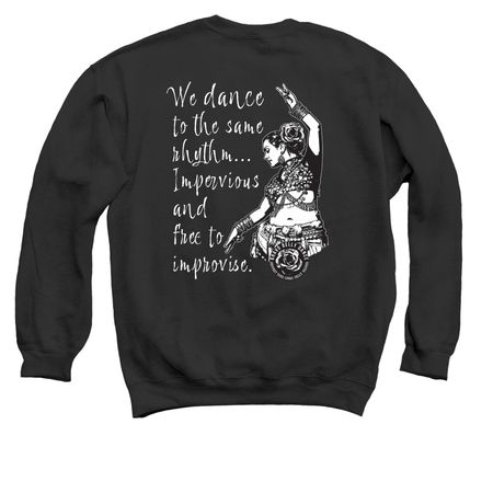 Bravo Belly Dance | Special Edition Logo, a Black Crewneck Sweatshirt