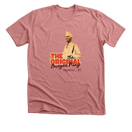 The OG Burger King, a Heather Mauve Premium Unisex Tee