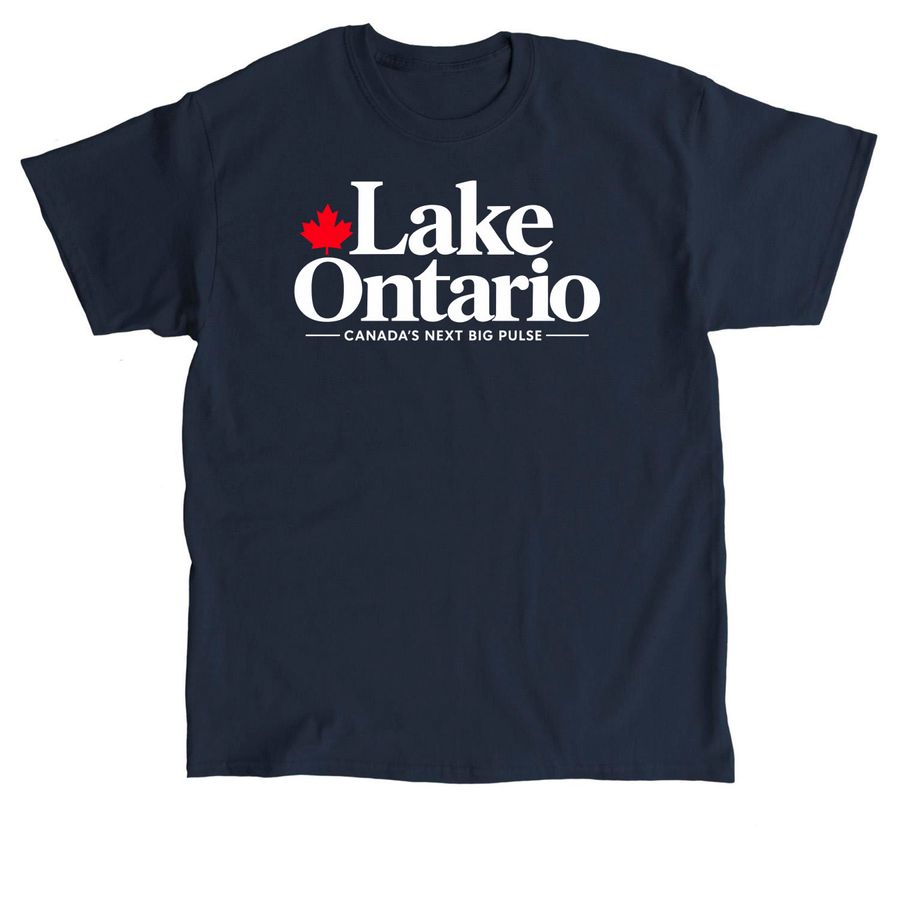 Lake Ontario Canada?s Next Big Pulse Shirt, a Navy Classic Unisex Tee