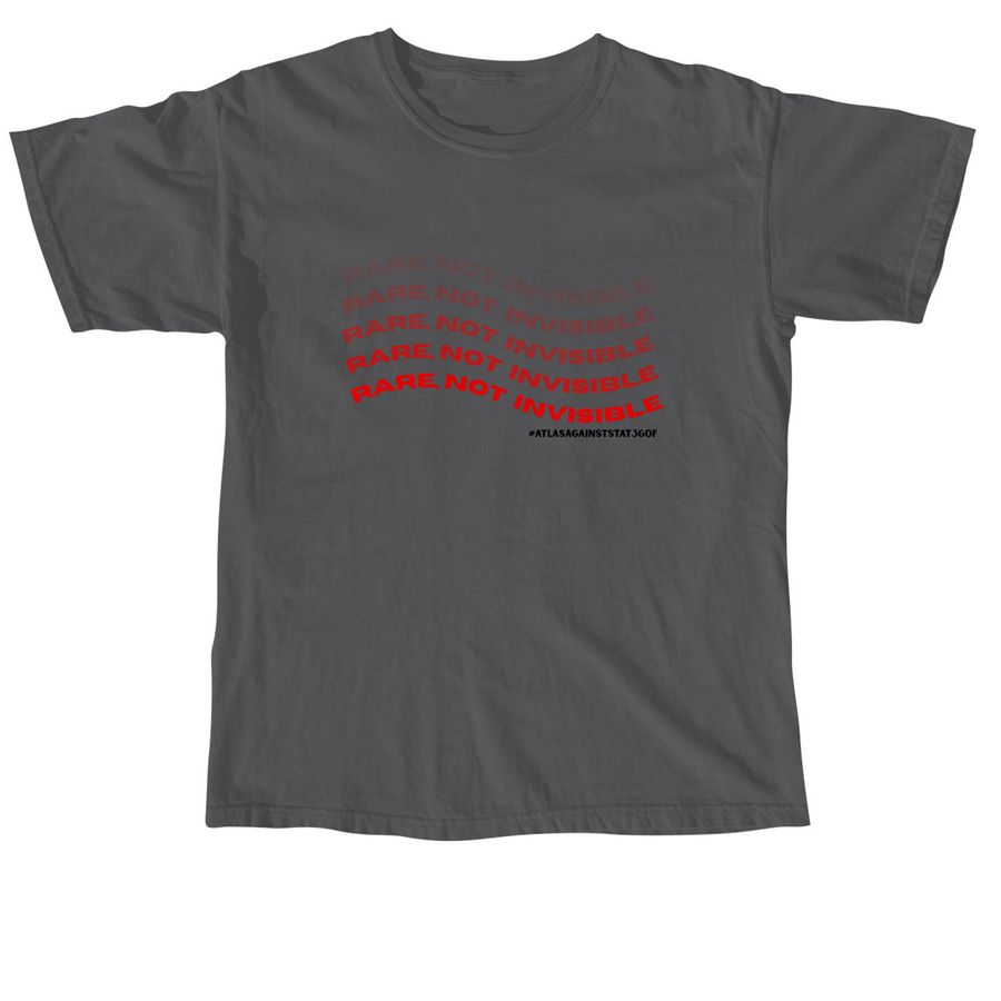 Rare, Not Invisible, a Pepper Comfort Colors Unisex Tee