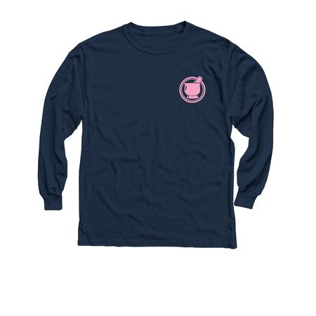 More than Meds Bubble, a Navy Youth Long Sleeve Tee
