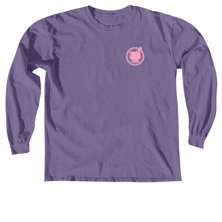 More than Meds Bubble, a Grape Comfort Colors Long Sleeve Tee