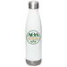 Anniversary Sips, a White Stainless Steel Water Bottle
