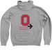 JCM Team Buckeye Pelotonia, a Athletic Heather Zip Up Hoodie (back-view)
